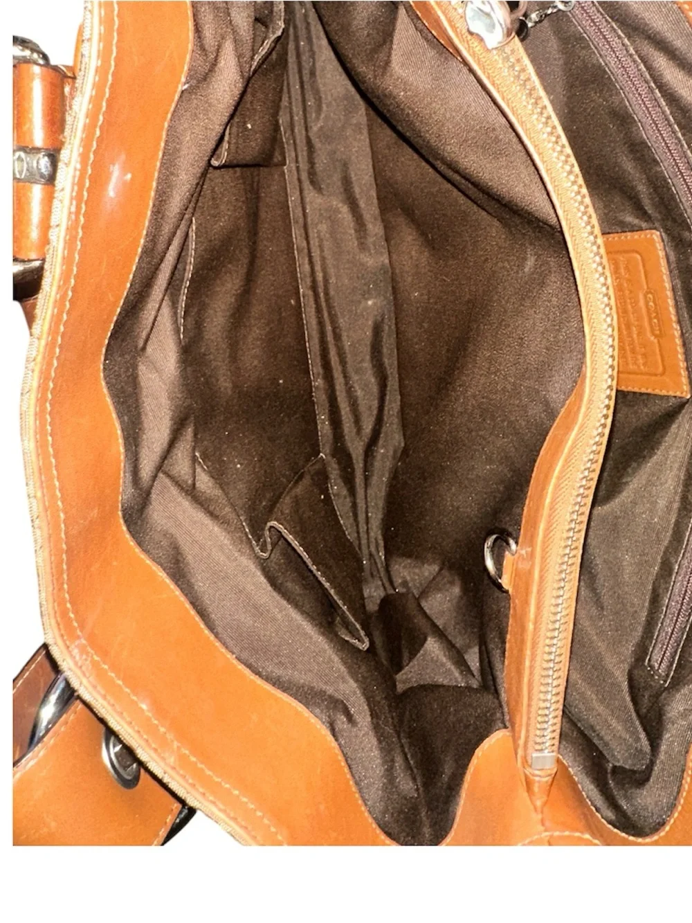 Y2K Coach Satchel Pleated Handbag
